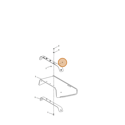 STIHL part WA04-700-6840 — IPL diagram snippet (6x zoom, amber highlight)