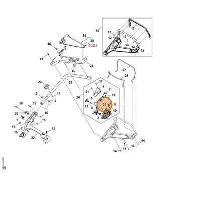 STIHL part WA41-440-3010 — IPL diagram snippet (6x zoom, amber highlight)